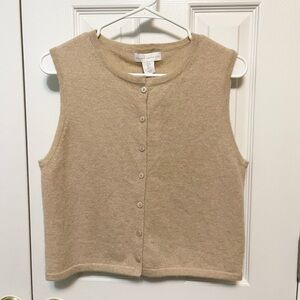 House of Harlow 1960 100% Cashmere Button Down Sweater Vest